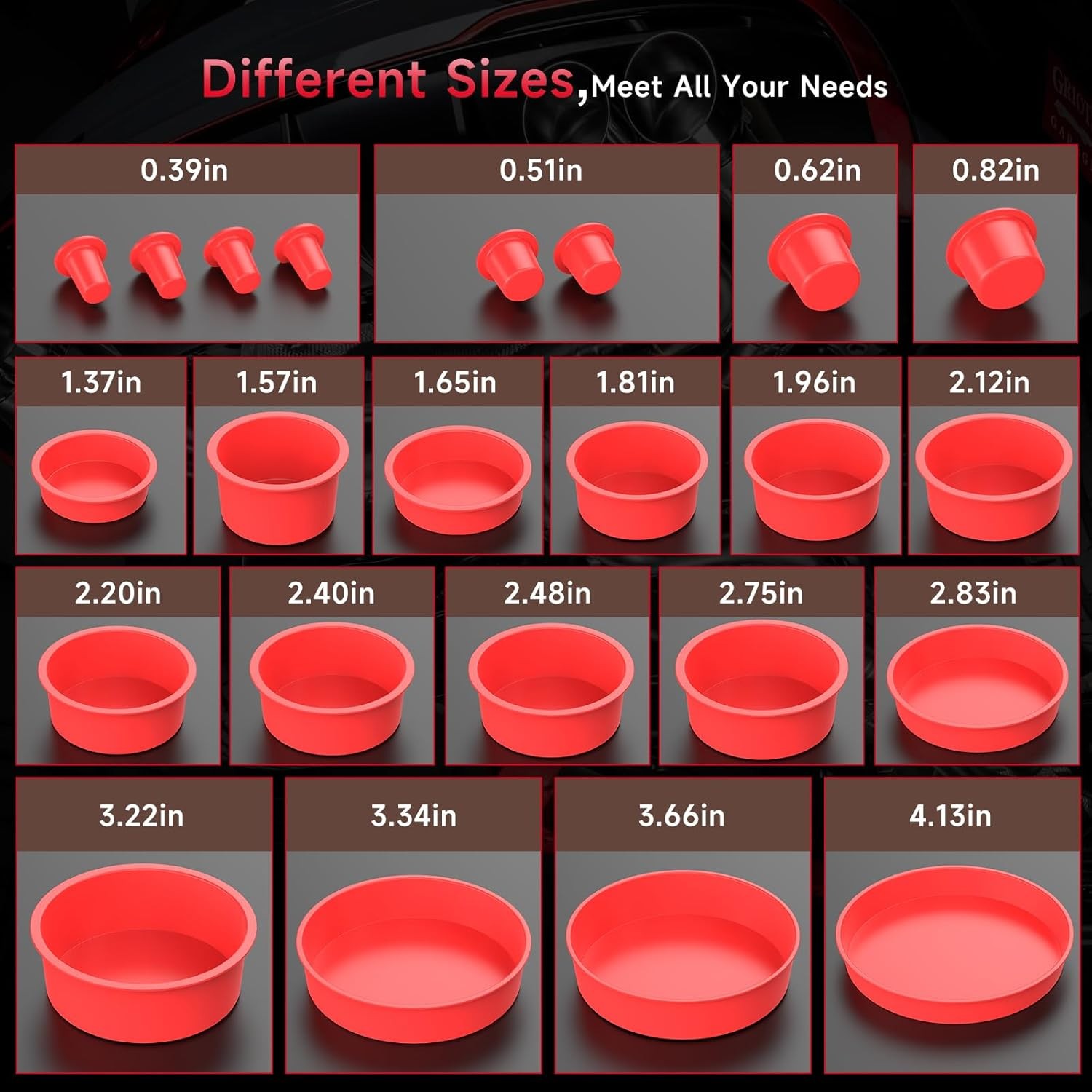 ANCEL Automotive Block Cap Plugs Kit for S100 S110 S200 S300 S1000... - Image 2