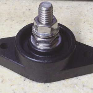 ELECTICAL GROUNDING BLOCK BUS, AUTOMOTIVE, MOTORCYCLE 3/8 BOLT ON PLASTIC BASE