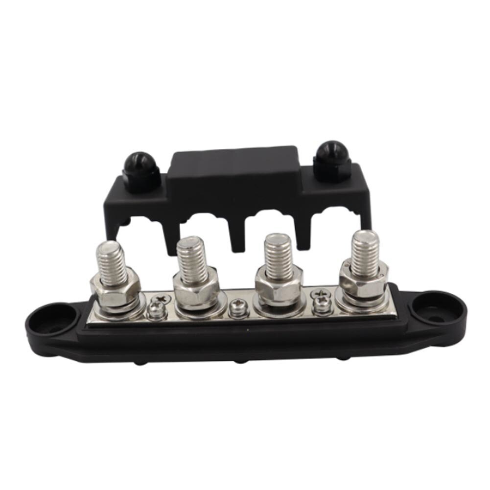 New for Marine Automotive M8 Red & Black 5/16" 4 Stud Power Distribution Block - Image 3