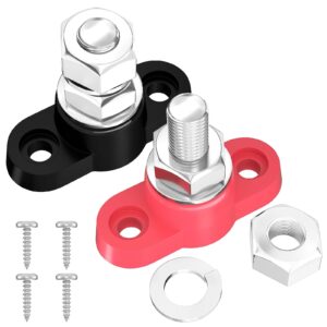 Automotive Power Distribution Block 250A 12V Max 48V DC 3/8" Stud Terminal Post