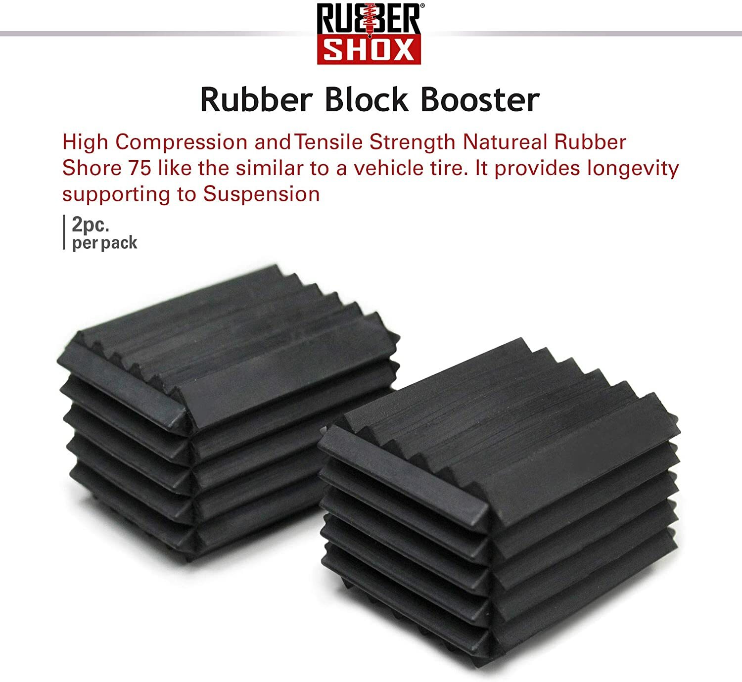 Coil Spring Block Boosters, Automotive Performance Enhancement 1.25"X1"X1"
