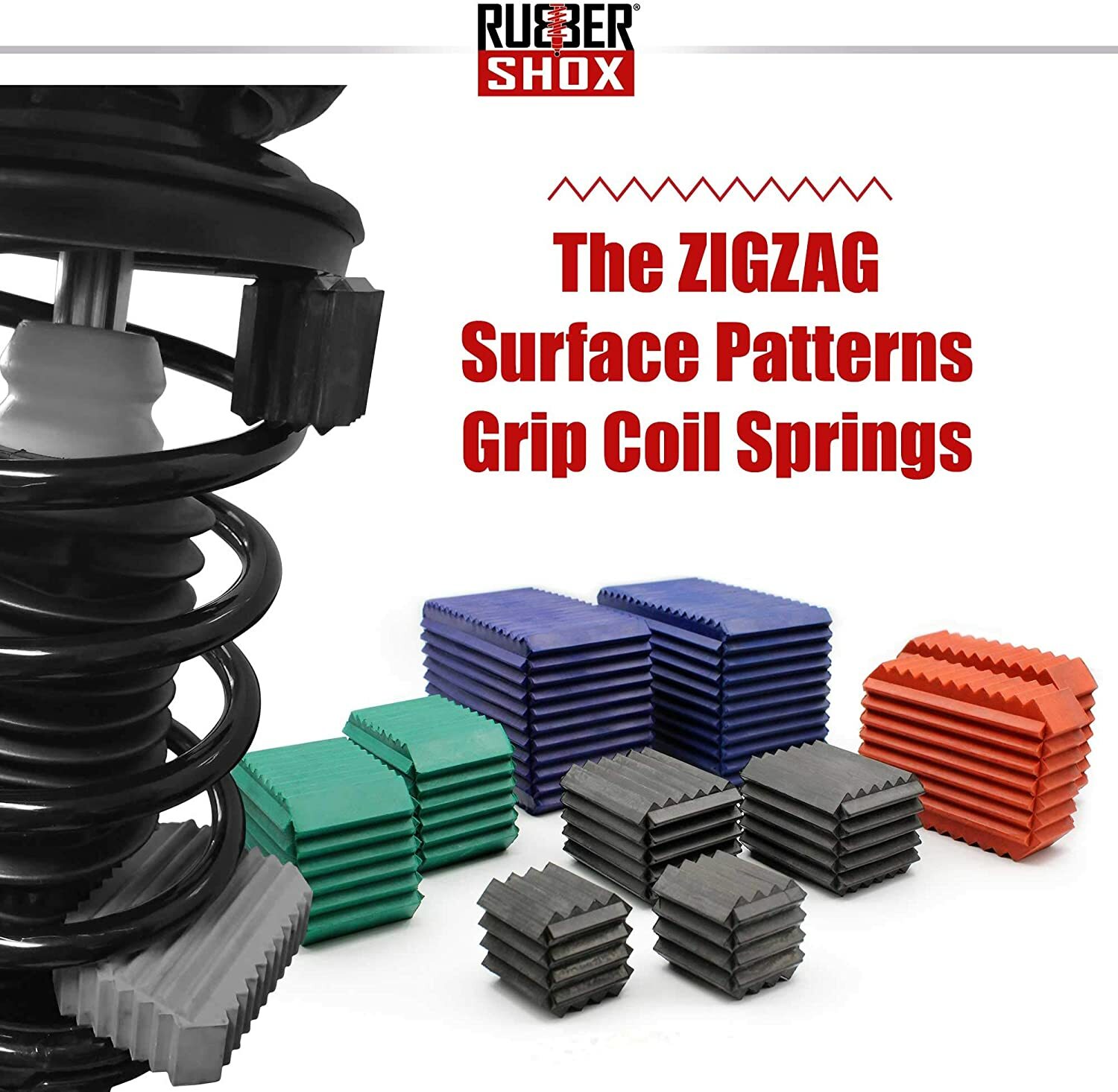 Coil Spring Block Boosters, Automotive Performance Enhancement 1.25"X1"X1" - Image 4