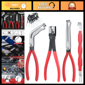 4-Piece Electrical Disconnect Pliers Set for Automotive, Terminal Removal Tools