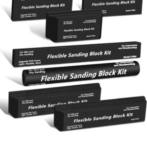 7pcs Sanding Block Kit, Wet Dry Sanding Blocks Auto Body for Automotive Bodywork