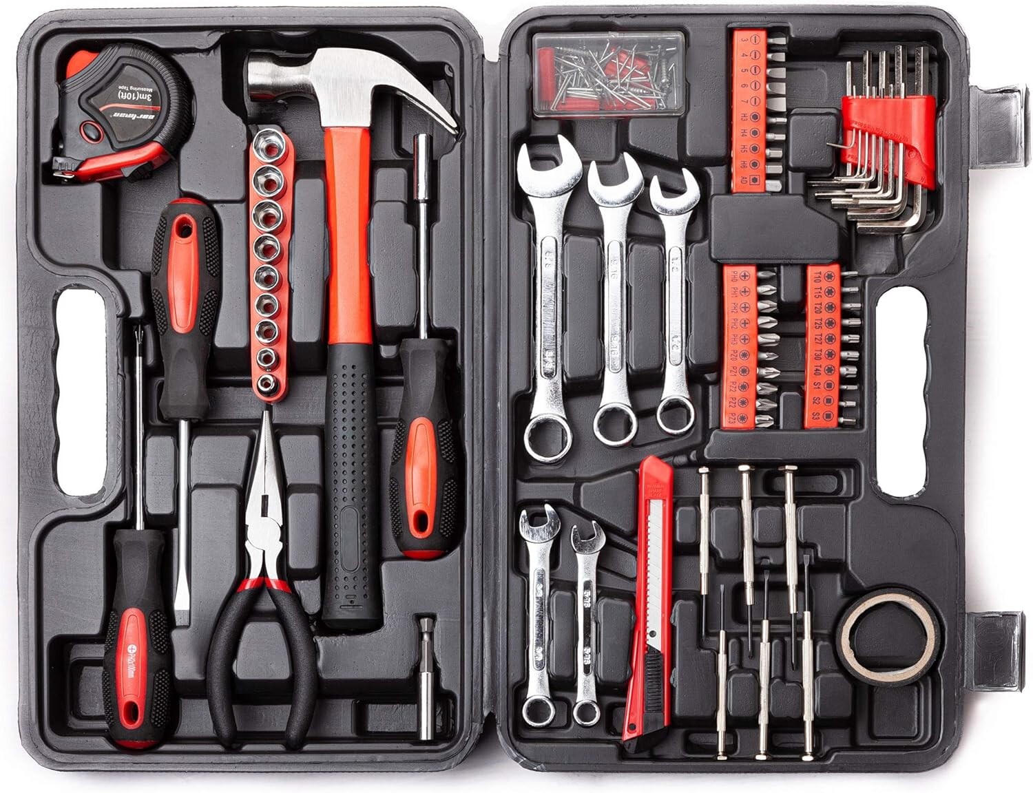 148 Pc Automotive Household Tool Set - Car DIY Home Repair Kit Pro
