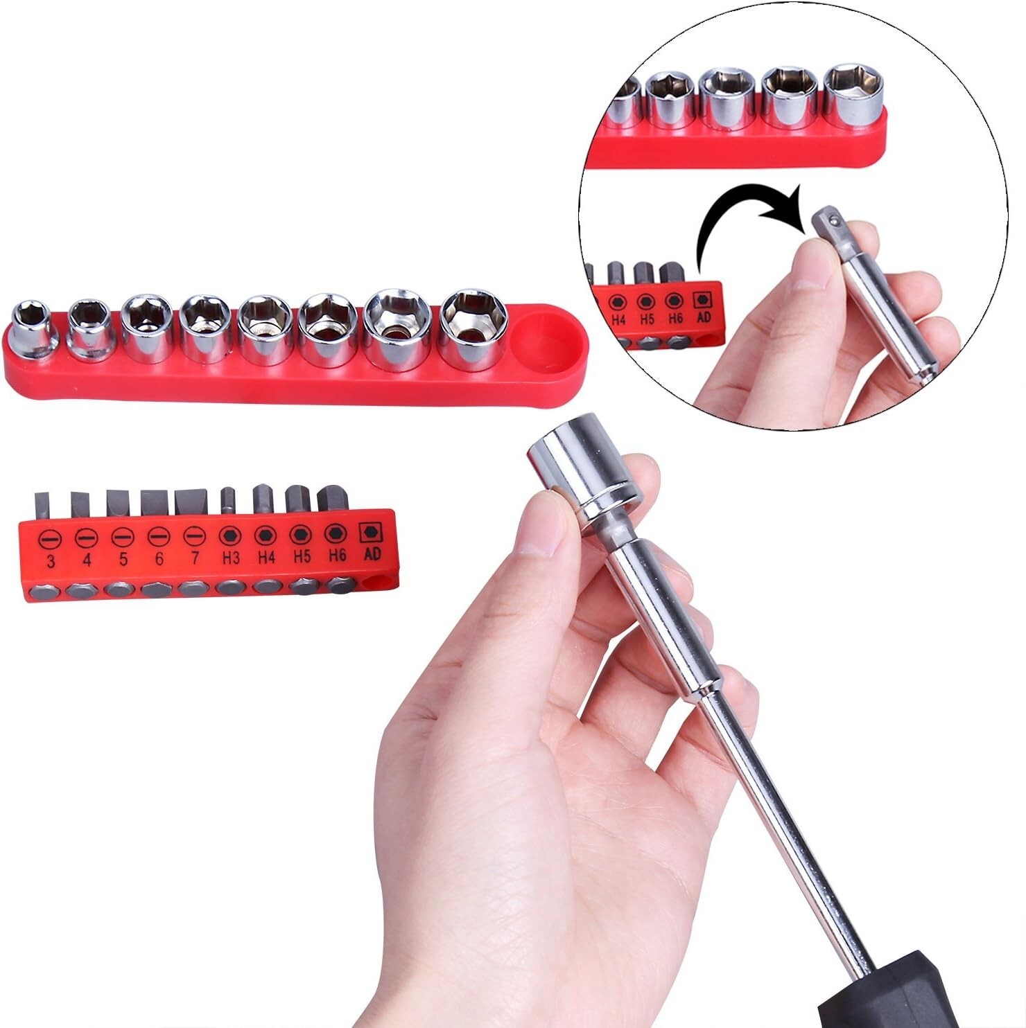 148 Pc Automotive Household Tool Set - Car DIY Home Repair Kit Pro - Image 5