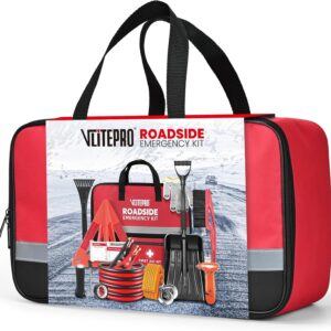 Kit Coche Emergencia Carretera para Vehículos, Kit Primeros Auxilios... -