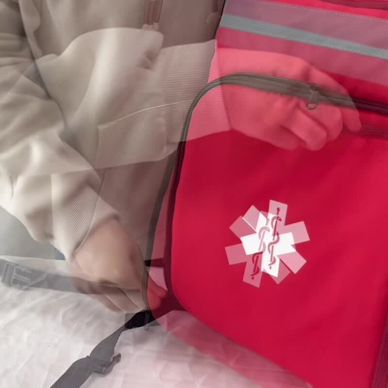Kits de Primeros Auxilios Mochilas de Rescate de Emergencia Gran Capacidad Almacenamiento Clasificado Exterior- - Image 2