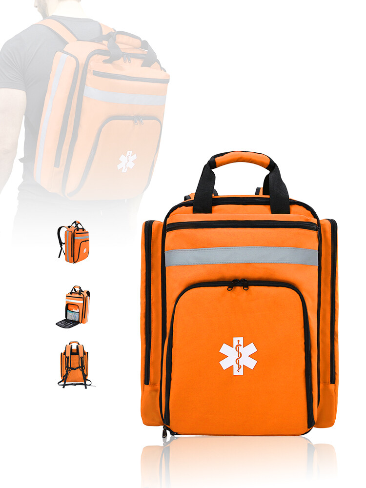 Kits de Primeros Auxilios Mochilas de Rescate de Emergencia Gran Capacidad Almacenamiento Clasificado Exterior- - Image 3