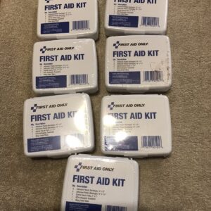 7 botiquines de primeros auxilios tamaño viaje - 13 piezas por kit - vendajes, gasa - Ex: 11/26-