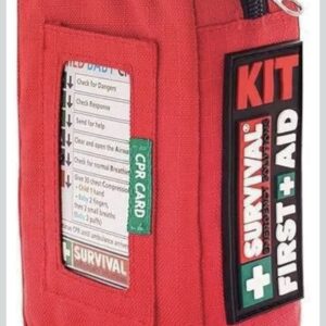 SURVIVAL Kit de Primeros Auxilios Compacto - Kits Pequeños de Emergencias para Coche, Senderismo,...-