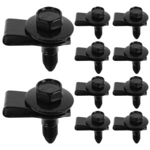 10 juegos de clips de tornillo para matrícula automotriz accesorios de fijación-