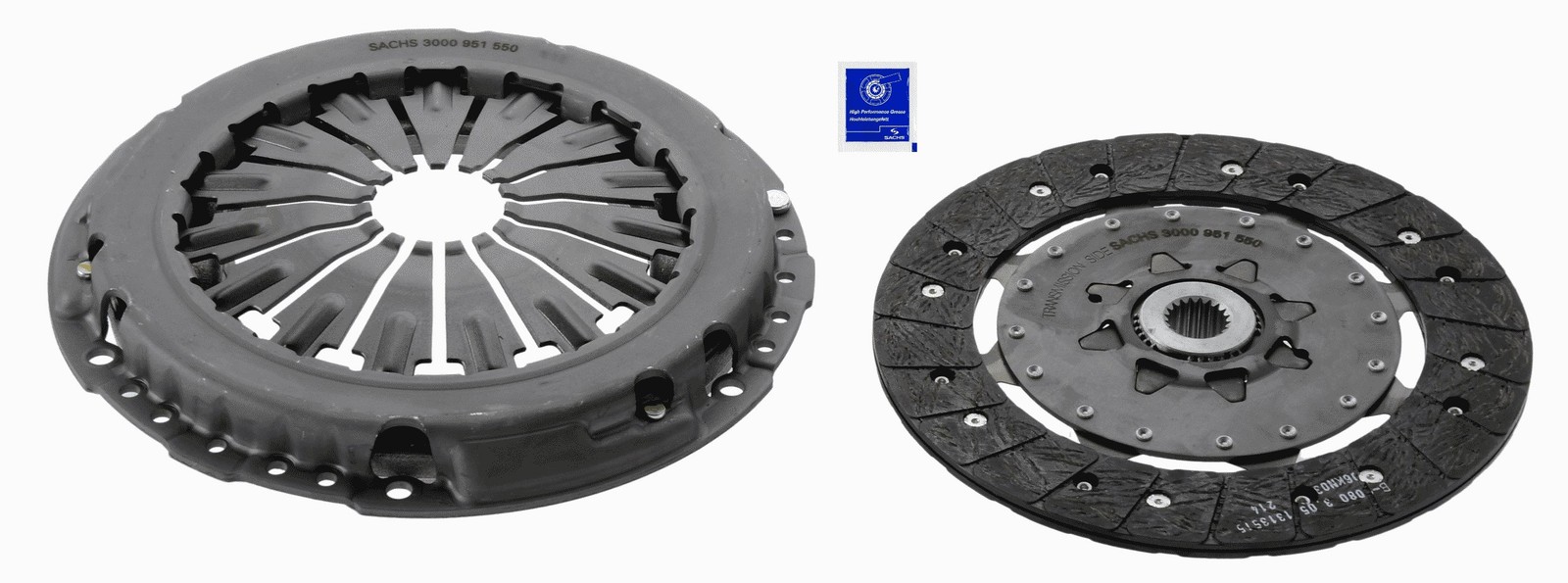 Kit Embrague 2 Piezas (Cubierta+Placa) 228mm 3000951550 Sachs C1BY7540BB C1BY7540BC- - Image 2