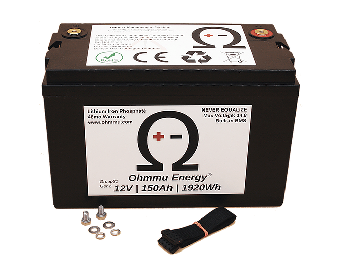 Batería de litio avanzada de ciclo profundo Gen3 Ohmmu Group 31-