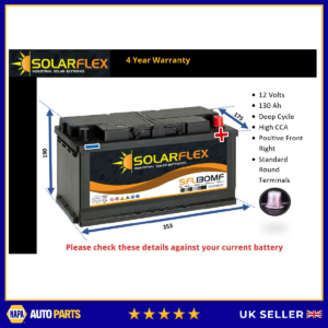 Batería de ocio 12V 130AH CICLO PROFUNDO para caravana cámper autocaravana 130 AH-
