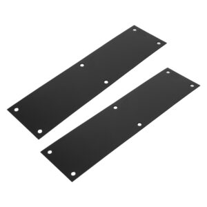 2 piezas protectores de panel de puerta de metal placas de patada para protección de puertas-