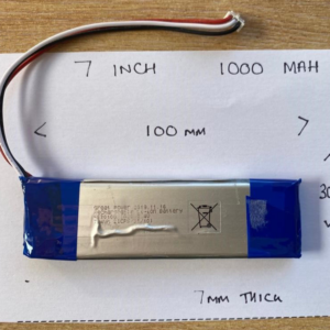 1x Batería recargable de iones de litio de 7,4 V 1000 mAh. DVD portátil. Vendedor del Reino Unido-