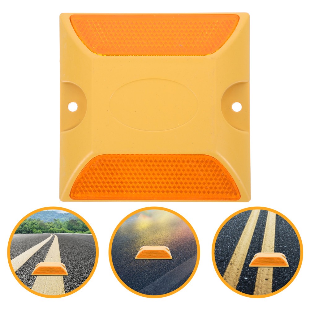 Bloques amortiguadores de velocidades reflectantes placas de desaceleración de carreteras de plástico 4 un.-
