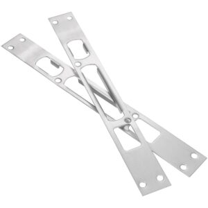 4 piezas Placas de seguridad para puertas Placa larga Cerradura de puerta Golpe Seguro-
