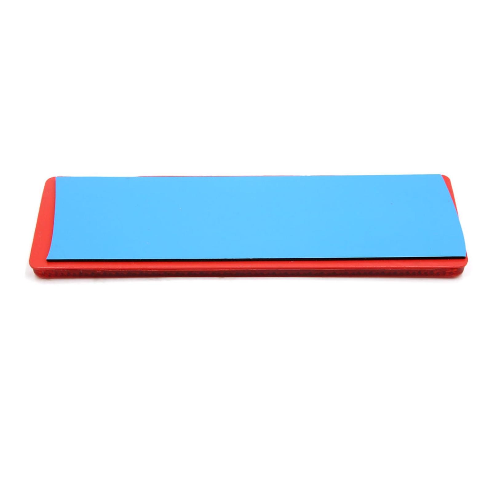 Placa reflectante adhesiva de plástico roja universal para camión coche sin agujeros 2 piezas- - Image 4