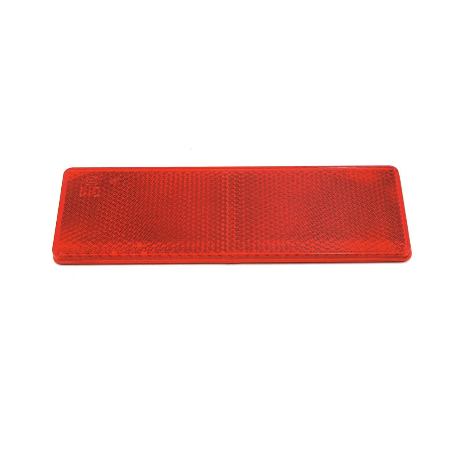 Placa reflectora de seguridad adhesiva rectangular roja para automóvil sin orificios 10 piezas- - Image 3