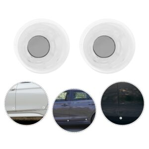 Almohadilla antiarañazos parachoques tornillos hebilla matrícula coche 4 piezas-
