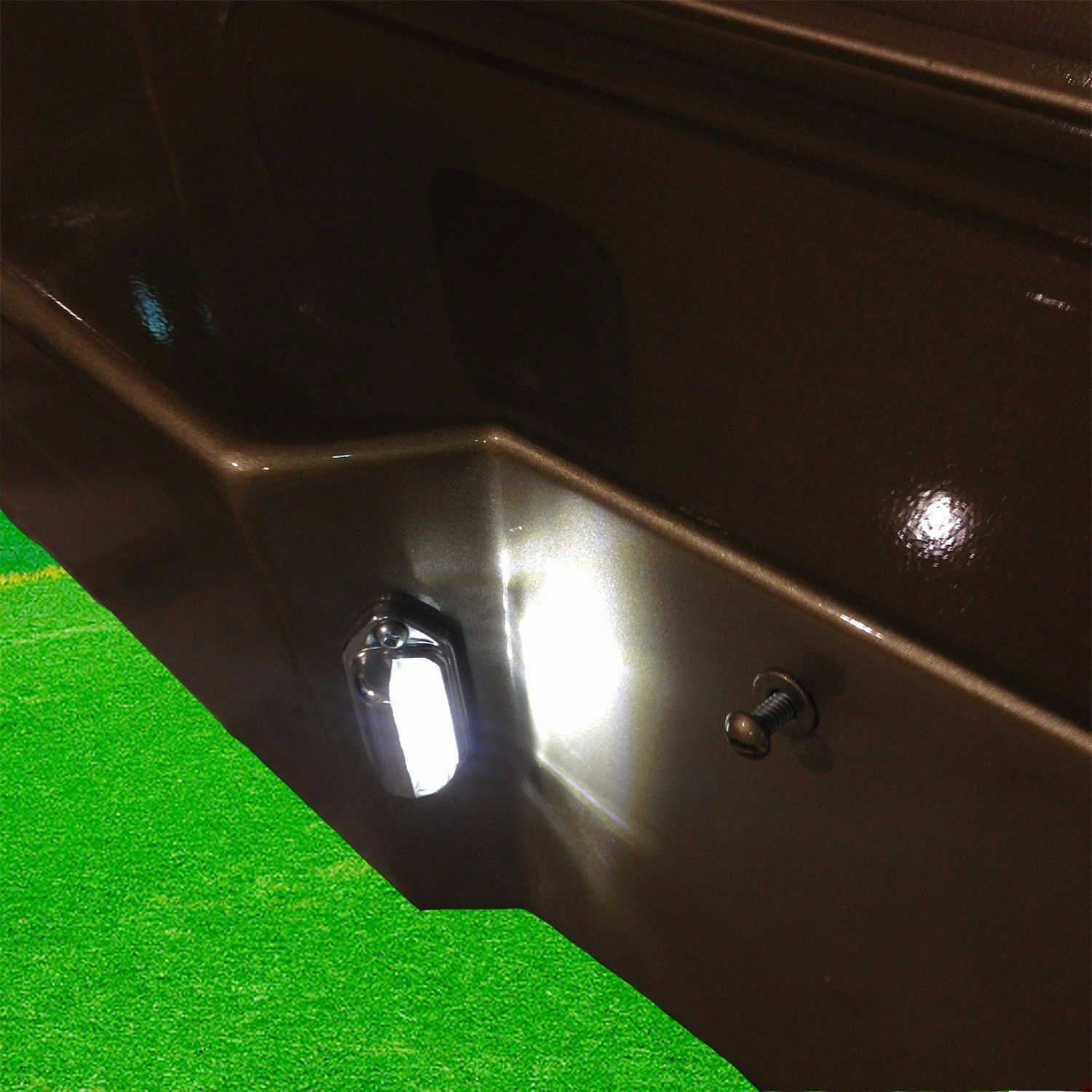 2x Cromo 6 LED Matrícula Luz de Paso Camión Caravana Camión Remolque 12V- - Image 4