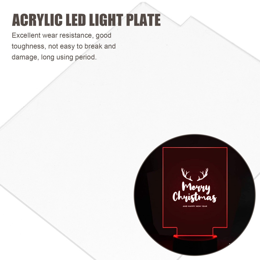 4 Pcs Light Plate Night Base Circle Board for Sign LED Backlight - Image 3