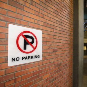 Señalización de estacionamiento automotriz sin advertencia intermitente garaje advertencias de seguridad-