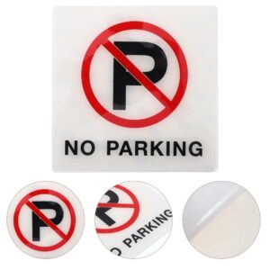 No hay señales de estacionamiento reflejan luz señalización automotriz advertencias de seguridad hacer-