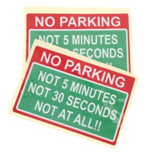 2 piezas pegatinas de estacionamiento de automóviles pegatinas de advertencia de seguridad productos-
