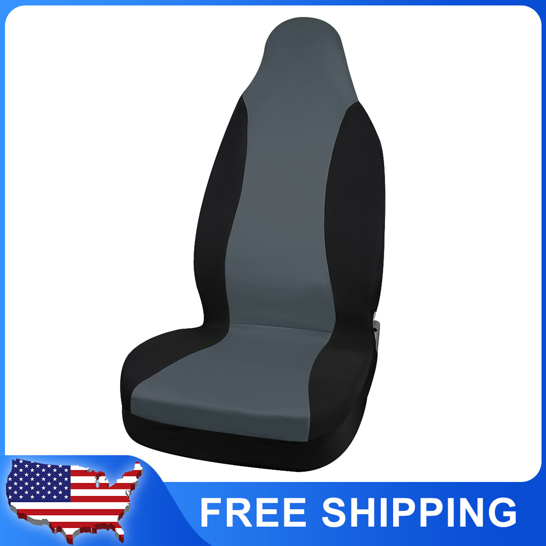 Protector de cubo de cubierta de asiento universal gris negro para automóvil SUV-