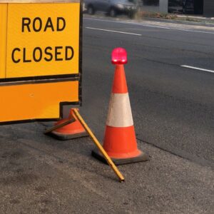 4 semáforos intermitentes de emergencia para conos de tráfico y seguridad de estacionamiento-
