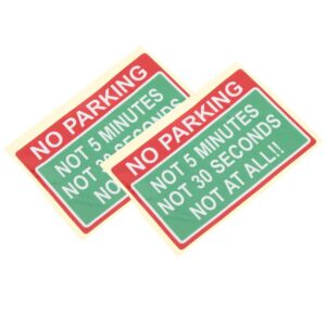 2 Piezas Pegatinas Recordatorio de Estacionamiento para Discapacitados Aviso Advertencias de Seguridad-