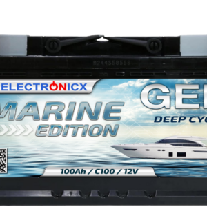 Electronicx Marine Edition GEL Batería 100 AH 12V Barco Barco Batería de Alimentación-