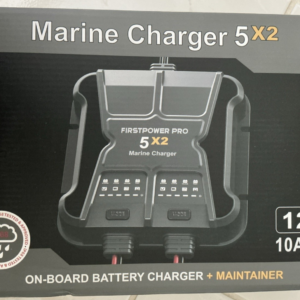 Cargador de batería integrado Marine 5X2 ICM5A 12V 10A. Nuevo sellado de fábrica-