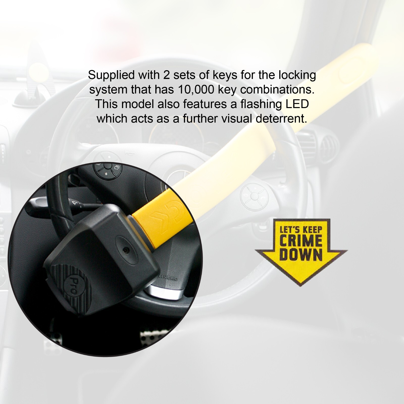 Bloqueo del volante Stoplock PRO recomendado para Mini Roadster 2012 a 2015- - Image 5