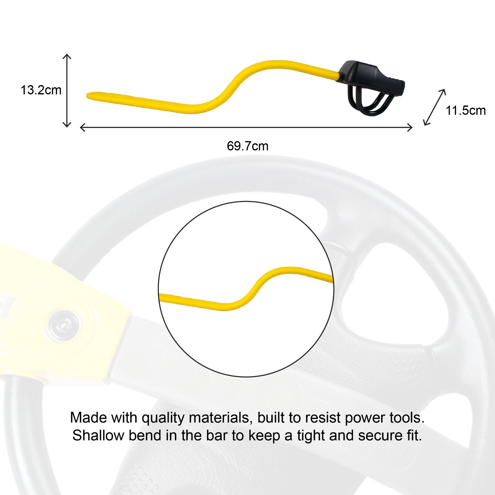 Bloqueo de volante Stoplock PRO ELITE para Aixam Coupe 2012 a 2016 antirrobo- - Image 3