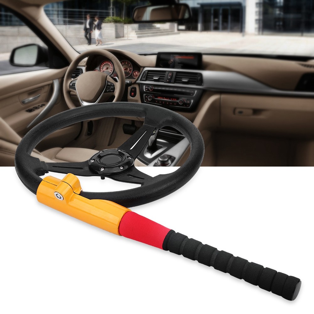 Cerraduras antirrobo universales de béisbol para volante de coche camión con 2 llaves- - Image 2