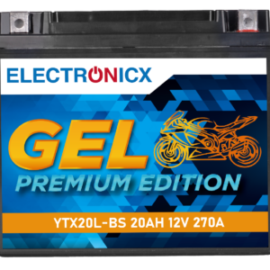 Electronicx YTX20L-BS GEL Batería Moto 12V 20Ah - Batería Alta Potencia para -