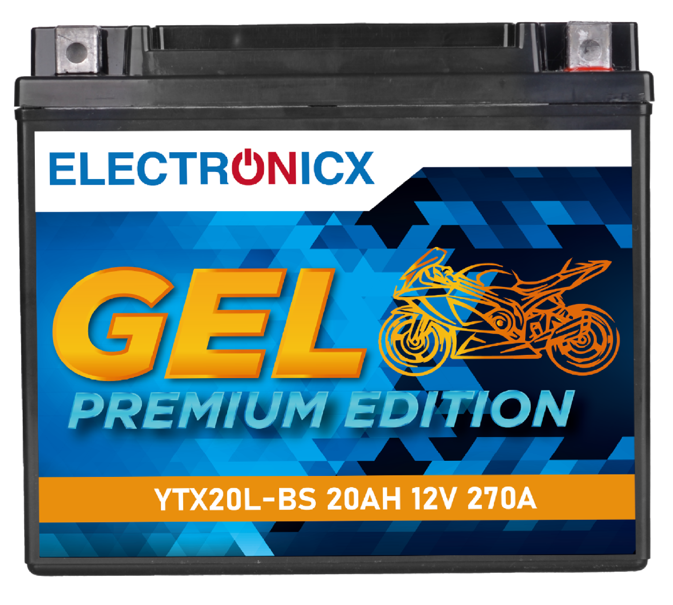Electronicx YTX20L-BS GEL Batería Moto 12V 20Ah - Batería Alta Potencia para -