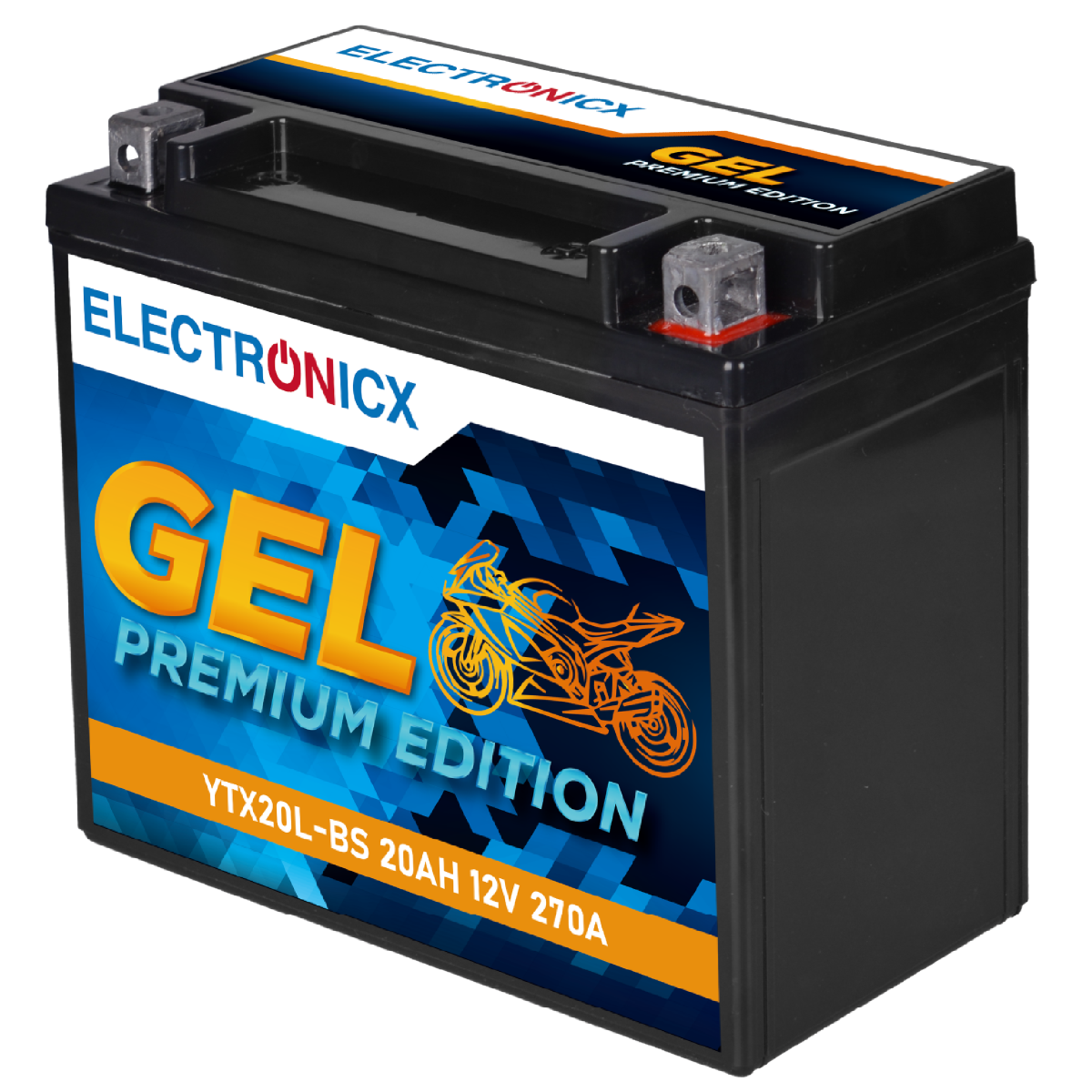 Electronicx YTX20L-BS GEL Batería Moto 12V 20Ah - Batería Alta Potencia para - - Image 2