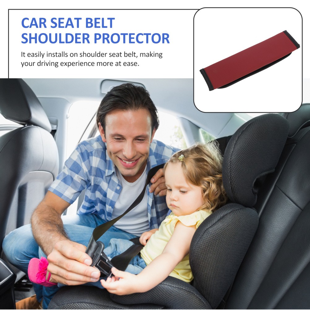 Cubierta de cinturón para automóvil Almohadilla para el hombro Cojines de asiento automotriz Pieza de accesorio- - Image 2