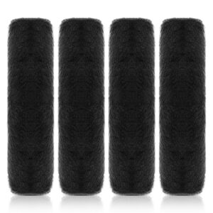 Cubierta de almohadillas para cinturón de seguridad de automóvil de 4 piezas, cubierta de correa para cinturón de seguridad de piel sintética suave-