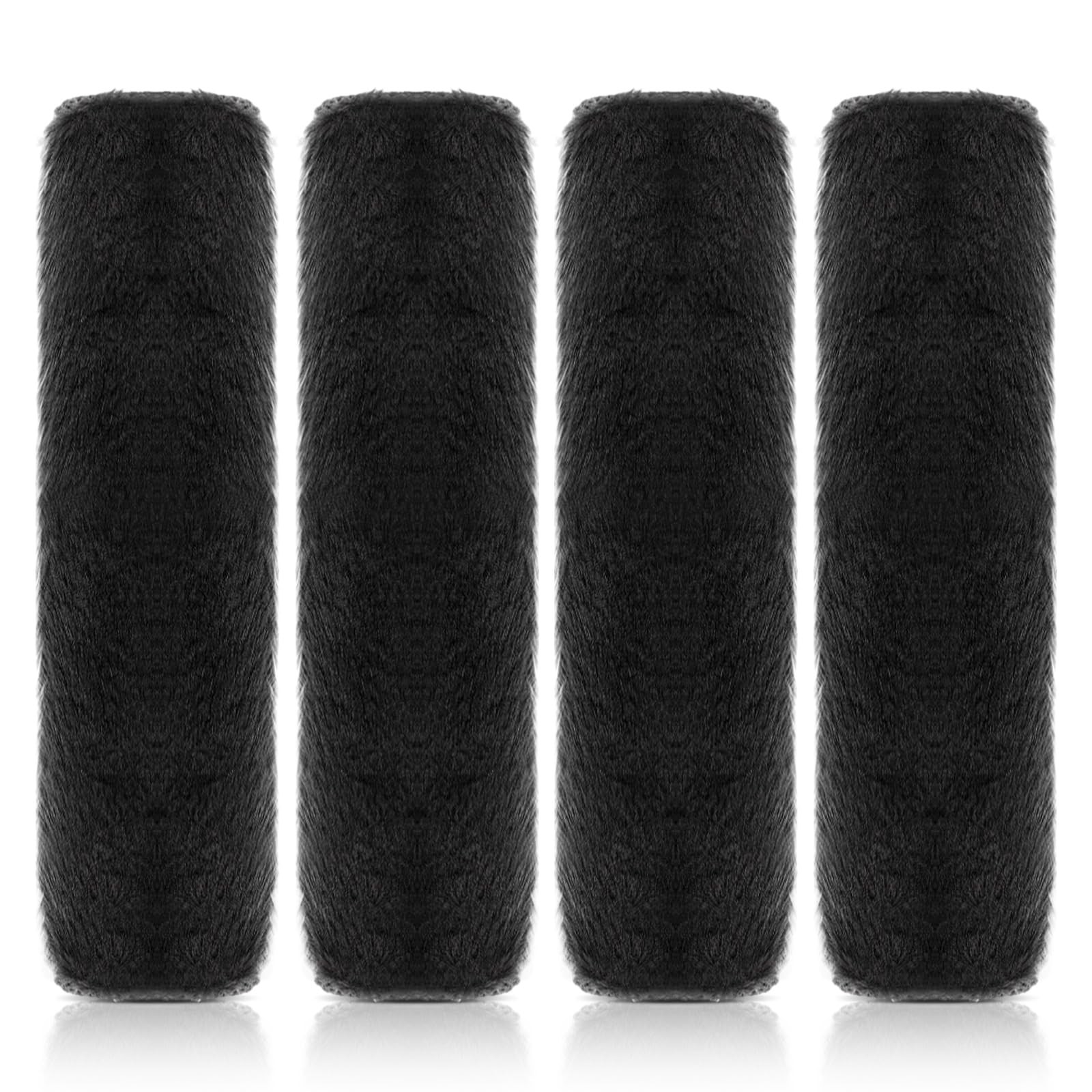 Cubierta de almohadillas para cinturón de seguridad de automóvil de 4 piezas, cubierta de correa para cinturón de seguridad de piel sintética suave-