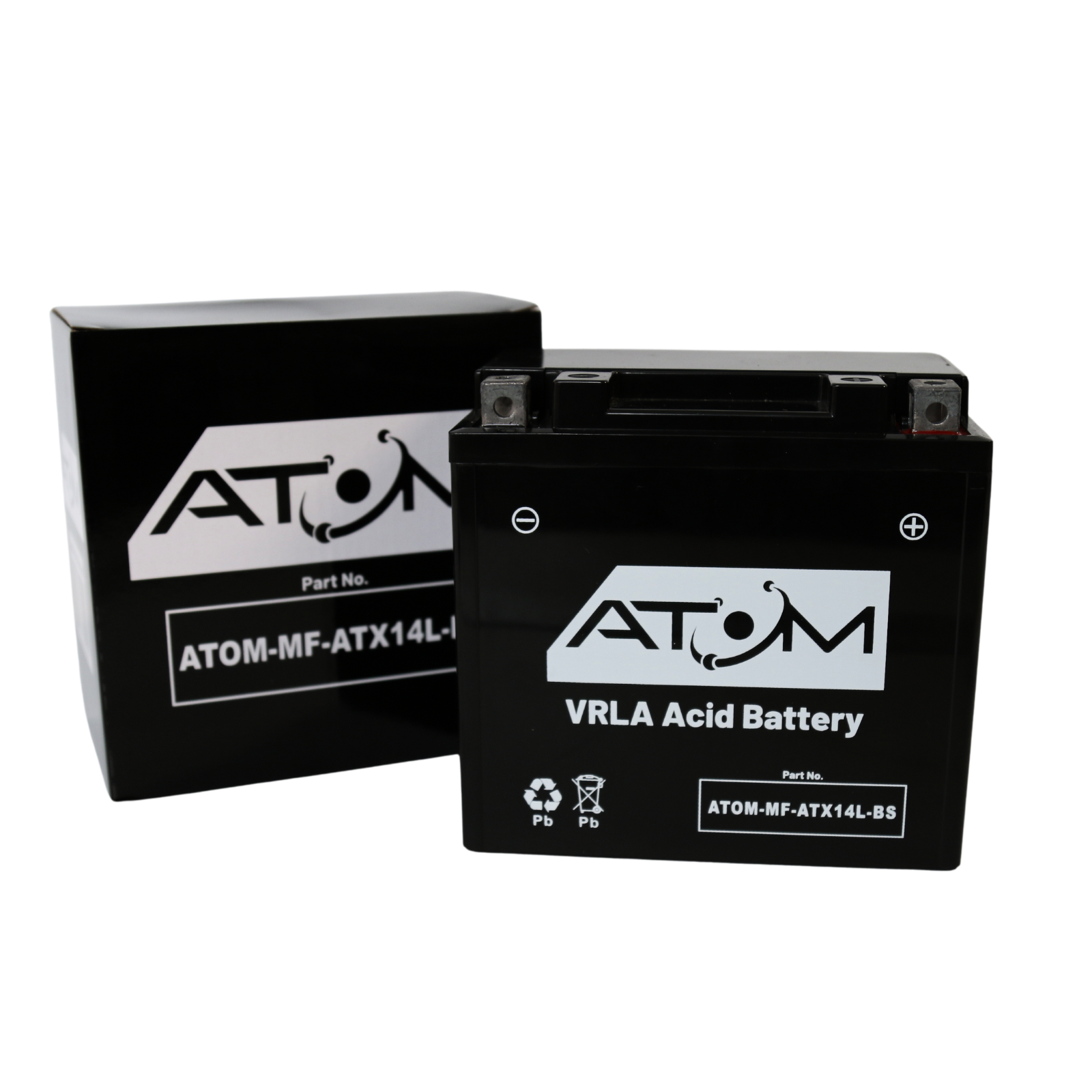 YTX14L-BS - Batería Atom AGM 14Ah 285CCA Harley-Davidson XL 883 N Iron 10-18-