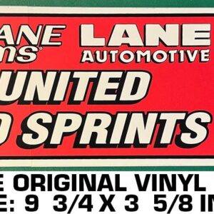 LANE AUTOMOTIVE UNITED 360 SPRINTS - CALCOMANÍA DE VINILO ORIGINAL VINTAGE PEGATINA - CARRERAS-