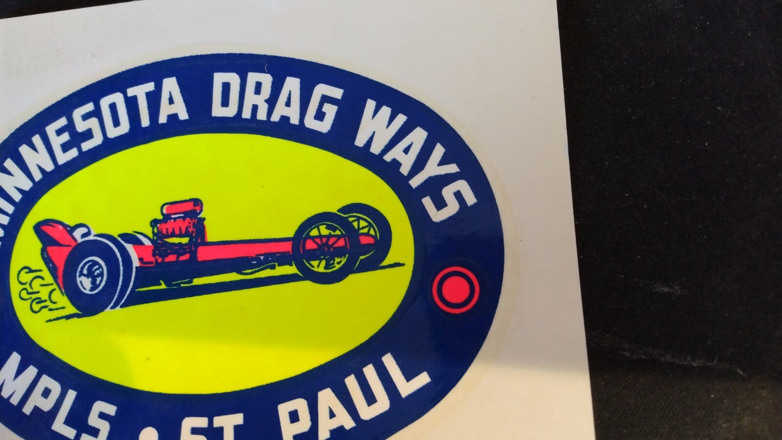 CALCOMANÍA DE AGUA ORIGINAL MINNESOTA DRAGWAYS de colección Nostalgia Racing nhra Gasser - - Image 3