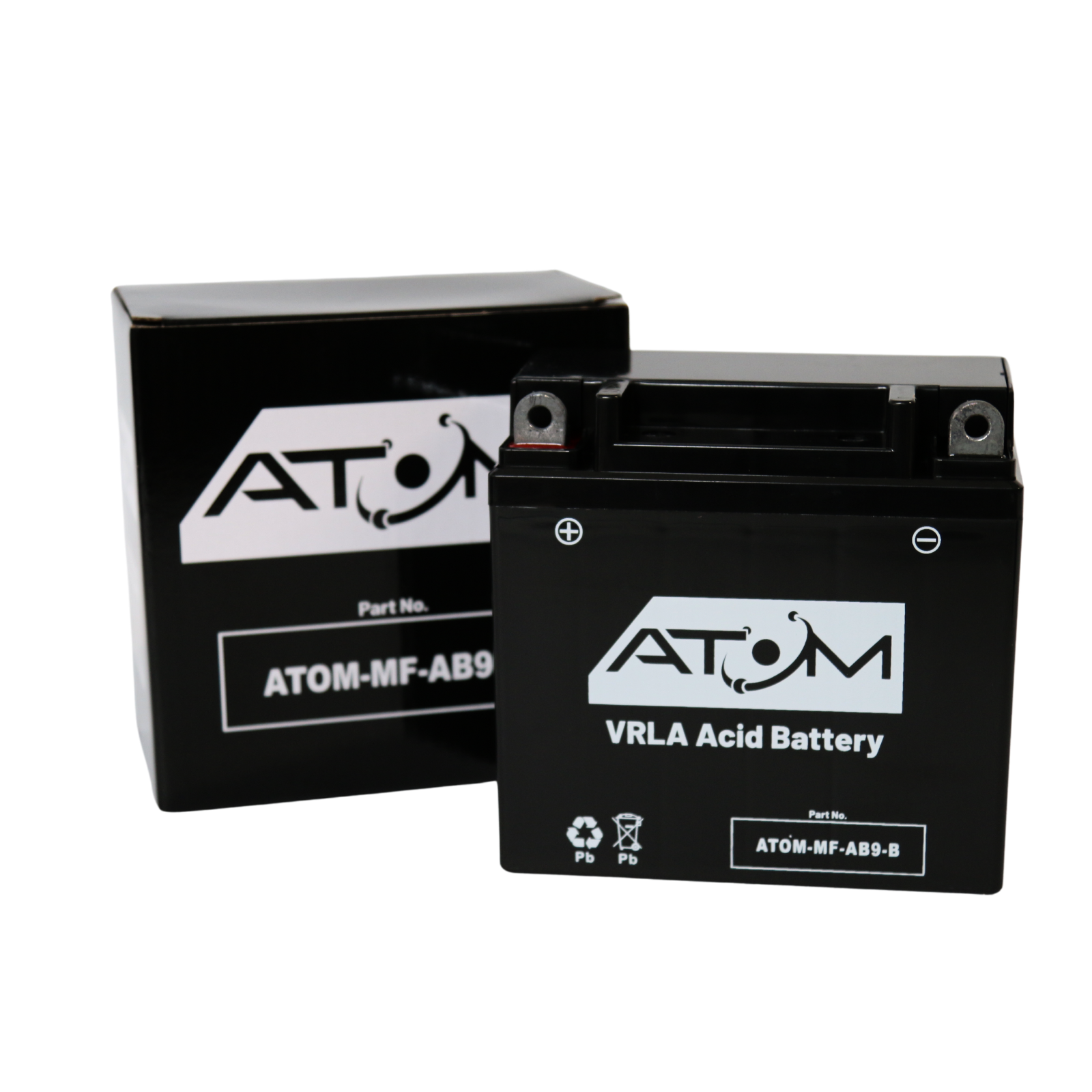 YB9-B - Batería de motocicleta Atom AGM 12V 9Ah 175CCA Piaggio Fly 50 2005-2018- - Image 2