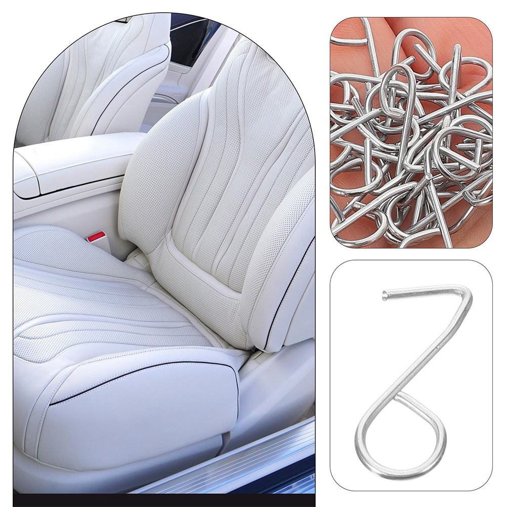 50 piezas ganchos de metal fundas de asiento de plástico para automóviles accesorios automotrices- - Image 3